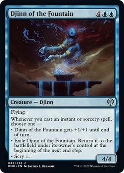 2022 Magic The Gathering Dominaria United #047 Djinn of the Fountain Front