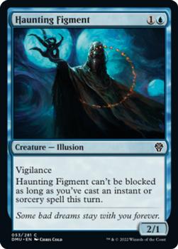 2022 Magic The Gathering Dominaria United #053 Haunting Figment Front