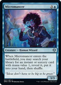 2022 Magic The Gathering Dominaria United #057 Micromancer Front