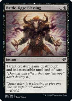 2022 Magic The Gathering Dominaria United #080 Battle-Rage Blessing Front