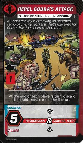 2021 G.I. Joe Deck-Building Game - Mission Cards #NNO Repel Cobra's Attack Front