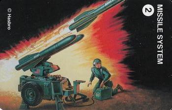 1982 G.I. Joe Card Game #NNO Missile System Front