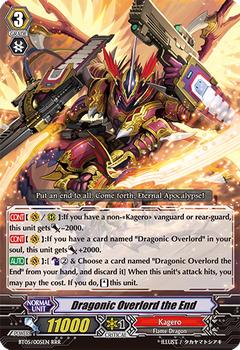 2013 CardFight!! Vanguard Awakening of Twin Blades #V-BT02/005EN Dragonic Overlord the End Front