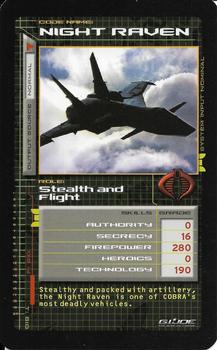 2009 Top Trumps Specials G.I. Joe The Rise of Cobra - Regular Issue #NNO Night Raven Front