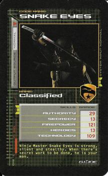 2009 Top Trumps Specials G.I. Joe The Rise of Cobra - Regular Issue #NNO Snake Eyes Front