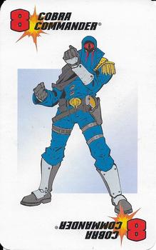 2002 Hasbro G.I. Joe War Jumbo Card Game #8R Cobra Commander Front