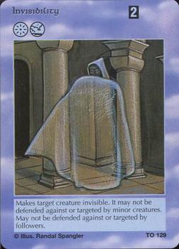 1995 Towers in Time Limited #129 Invisibility Front