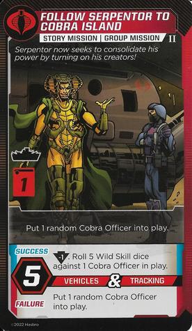 2022 G.I. Joe: Shadow Of The Serpent - Missions #NNO Follow Serpentor To Cobra Island Front