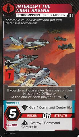 2022 G.I. Joe: Shadow Of The Serpent - Missions #NNO Intercept The Night Raven Front