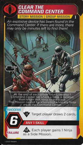 2022 G.I. Joe: Shadow Of The Serpent - Missions #NNO Clear The Command Center Front
