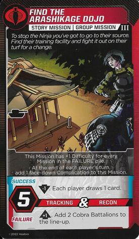 2022 G.I. Joe: Shadow Of The Serpent - Missions #NNO Find The Arashikage Dojo Front