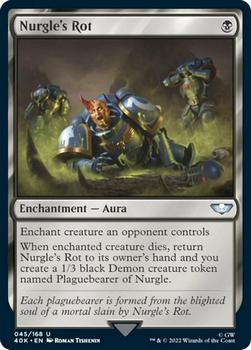 2022 Magic The Gathering Warhammer 40,000 #045 Nurgle's Rot Front