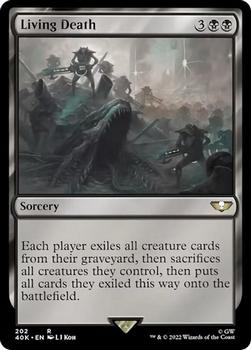 2022 Magic The Gathering Warhammer 40,000 #202 Living Death Front