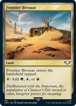 2022 Magic The Gathering Warhammer 40,000 #281 Frontier Bivouac Front