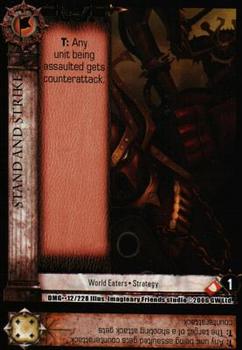 2006 Warhammer 40,000 TCG: Damnation's Gate #012/228 Stand and Strike Front