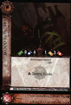 2006 Warhammer 40,000 TCG: Damnation's Gate #023/228 Blood Mongers Front