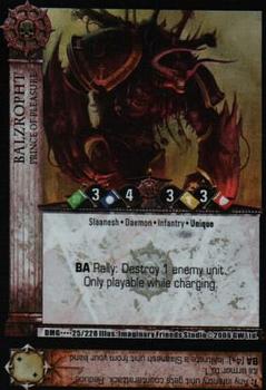 2006 Warhammer 40,000 TCG: Damnation's Gate #025/228 Balzropht Front