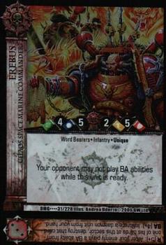 2006 Warhammer 40,000 TCG: Damnation's Gate #031/228 Erebus Front