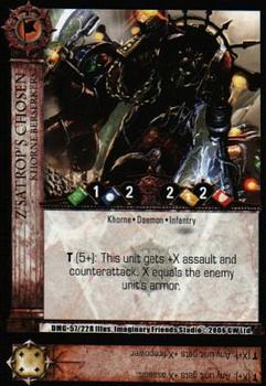 2006 Warhammer 40,000 TCG: Damnation's Gate #057/228 Z'Satrop's Chosen Front