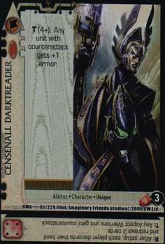 2006 Warhammer 40,000 TCG: Damnation's Gate #061/228 Censanall Darktreader Front