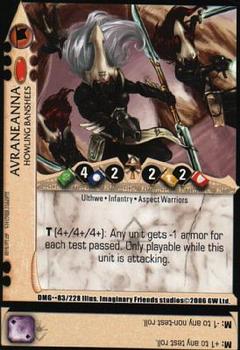 2006 Warhammer 40,000 TCG: Damnation's Gate #083/228 Avraneanna Front