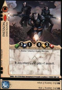 2006 Warhammer 40,000 TCG: Damnation's Gate #091/228 Faesson Front