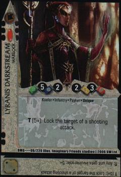 2006 Warhammer 40,000 TCG: Damnation's Gate #099/228 Lyranis Darkstream Front