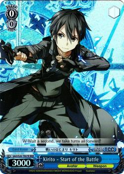 2013 Bushiroad Weiß Schwarz Sword Art Online #SAO/S20-TE07R Kirito - Start of the Battle Front