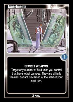 2001 Rifts Collectible Card Game #NNO Experiments Front