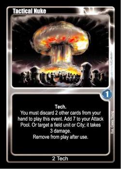 2001 Rifts Collectible Card Game #NNO Tactical Nuke Front
