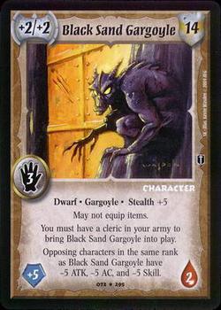 2004 Warlord Saga of the Storm Southern Kingdoms #072 Black Sand Gargoyle Front