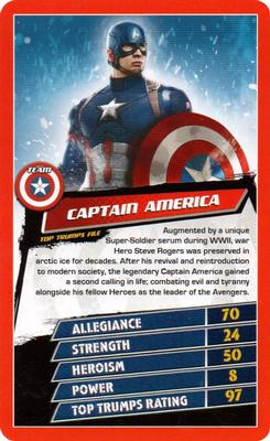 2016 Top Trumps Marvel Captain America Civil War #NNO Captain America Front