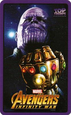 2018 Top Trumps Marvel Avengers Infinity War #NNO Star-Lord Back
