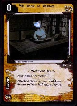2005 Call of Cthulhu Masks of Nyarlathotep #33 Mask of Wisdom Front