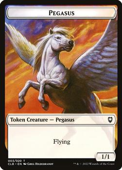 2022 Magic The Gathering Commander Legends: Battle for Baldur's Gate - Tokens #003/020 Pegasus Front