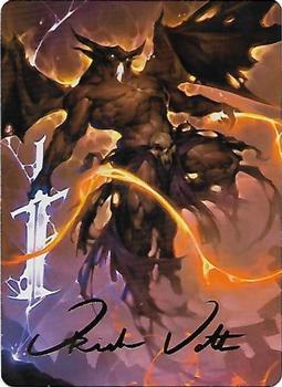 2022 Magic The Gathering Commander Legends: Battle for Baldur's Gate - Art Series Gold Signature #007 Balor Front