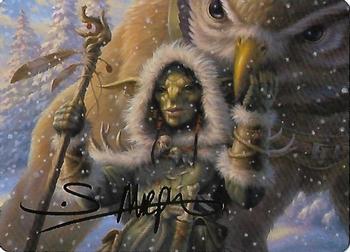 2022 Magic The Gathering Commander Legends: Battle for Baldur's Gate - Art Series Gold Signature #035 Owlbear Shepard Front
