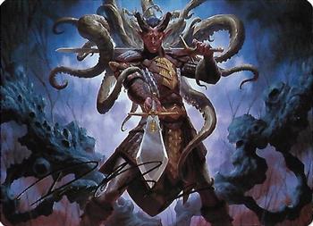 2022 Magic The Gathering Commander Legends: Battle for Baldur's Gate - Art Series Gold Signature #042 Zelvor,Elturel Exile Front