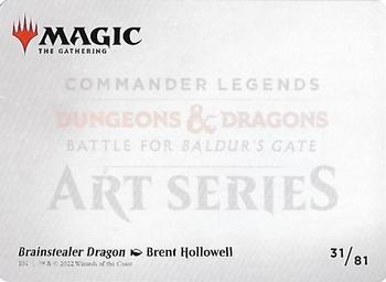 2022 Magic The Gathering Commander Legends: Battle for Baldur's Gate - Art Series #031 Brainstealer Dragon Back
