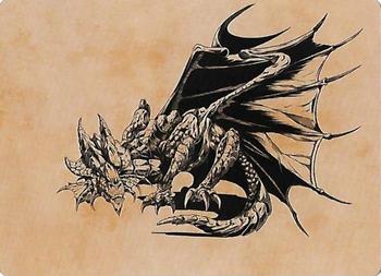2022 Magic The Gathering Commander Legends: Battle for Baldur's Gate - Art Series #052 Ancient Copper Dragon Front