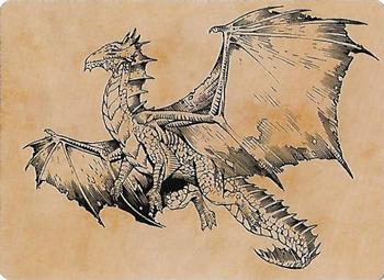 2022 Magic The Gathering Commander Legends: Battle for Baldur's Gate - Art Series #058 Ancient Bronze Dragon Front