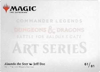 2022 Magic The Gathering Commander Legends: Battle for Baldur's Gate - Art Series #061 Alaundo the Seer Back