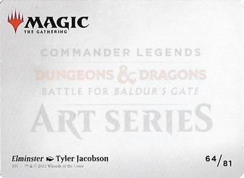 2022 Magic The Gathering Commander Legends: Battle for Baldur's Gate - Art Series #064 Elminster Back