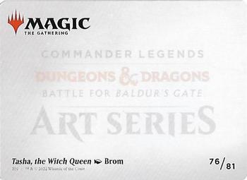 2022 Magic The Gathering Commander Legends: Battle for Baldur's Gate - Art Series #076 Tasha, the Witch Queen Back