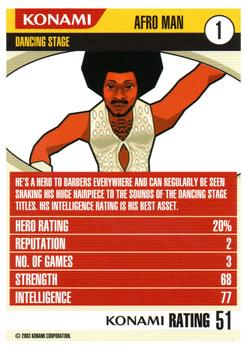 2003 Konami Hero Cards #1 Afro Man Front