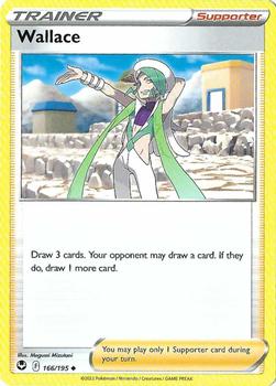 2022 Pokemon Sword & Shield Silver Tempest #166/195 Wallace Front