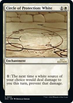 2022 Magic The Gathering 30th Anniversary Edition #0014 Circle of Protection: White Front