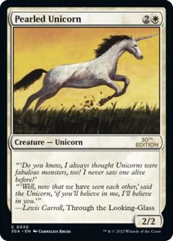 2022 Magic The Gathering 30th Anniversary Edition #0030 Pearled Unicorn Front