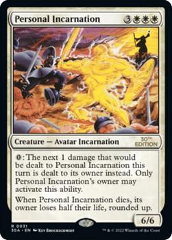 2022 Magic The Gathering 30th Anniversary Edition #0031 Personal Incarnation Front