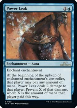 2022 Magic The Gathering 30th Anniversary Edition #0071 Power Leak Front